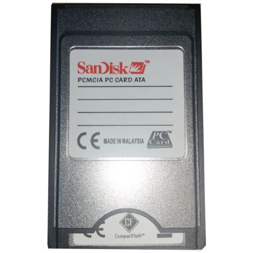 SANDISK 1 GB PCMCI COMPACT FLASH KART VE ADAPTORU 2
